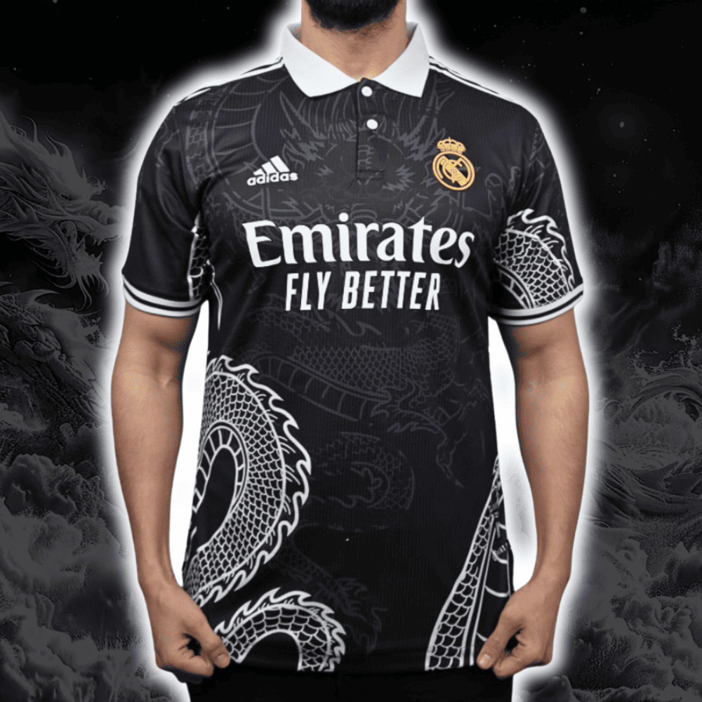 Camiseta del REAL MADRID DRAGON EDICIÓN ESPECIAL (NEGRA)