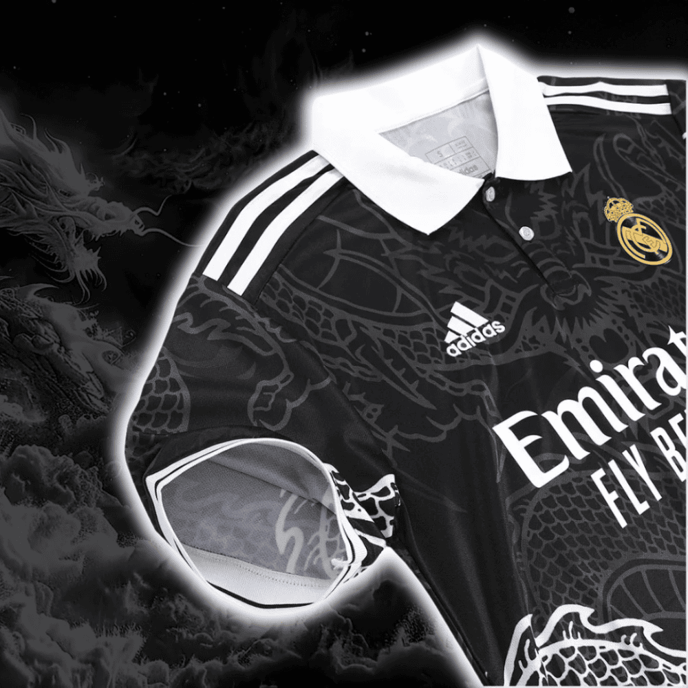 Real Madrid Dragon Jersey Black