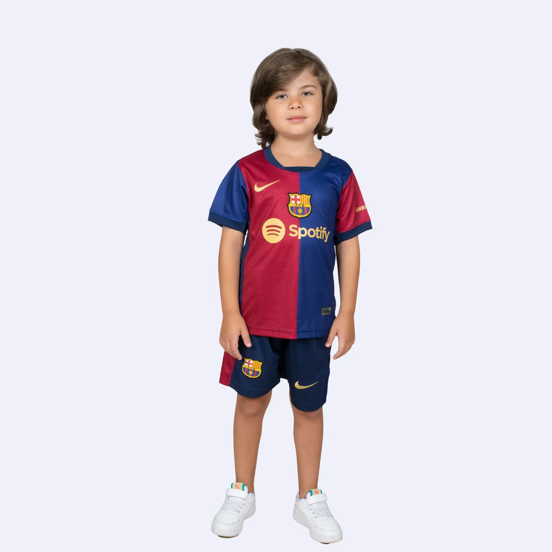 Camiseta de fútbol del FC Barcelona 24/25 para niños