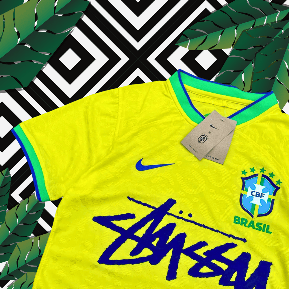 Brazil Stussy Soccer Jersey - 2025 Samba Edition