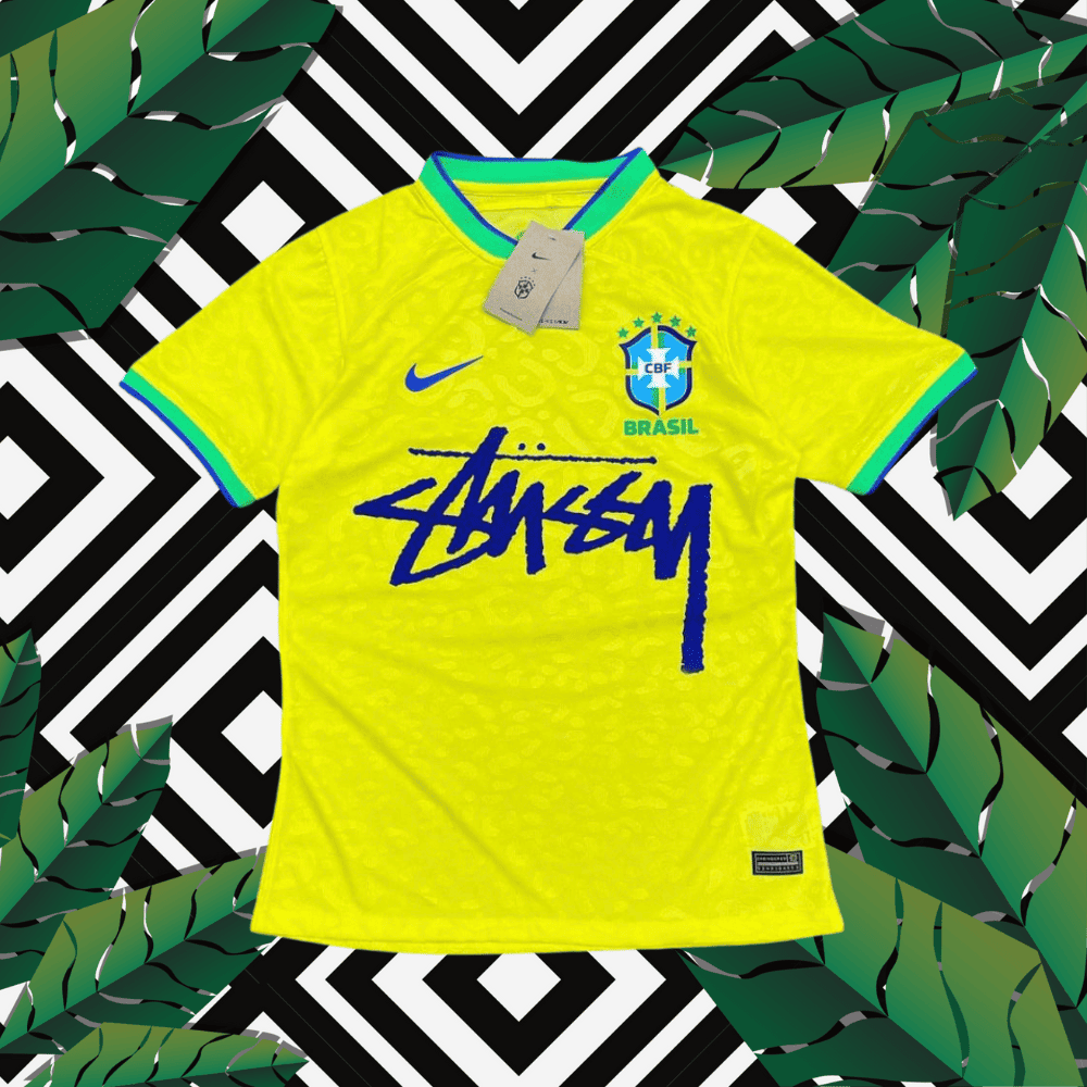 Brazil Stussy Soccer Jersey - 2025 Samba Edition