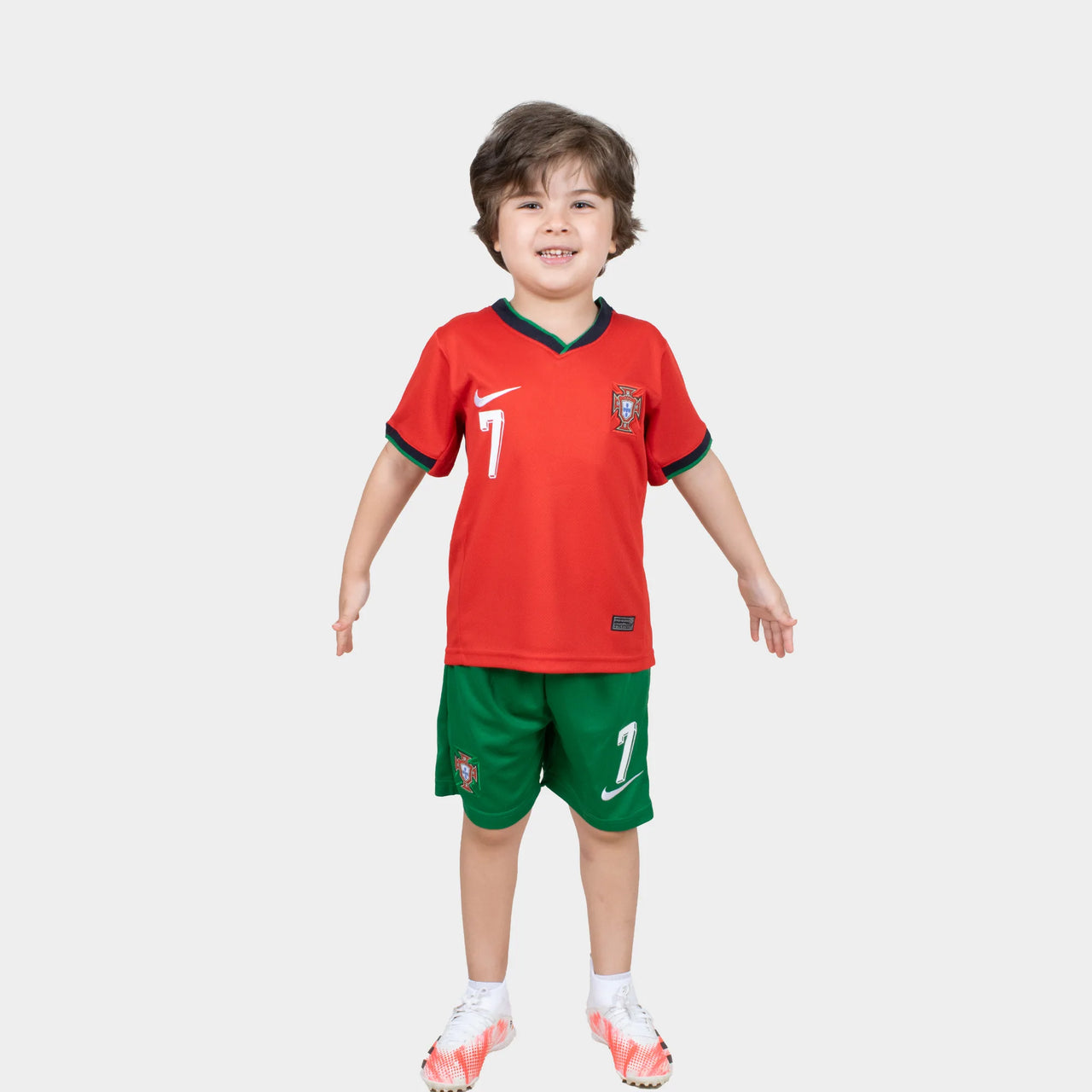 Ronaldo Kids Jersey - Portugal 2025 Home - Red