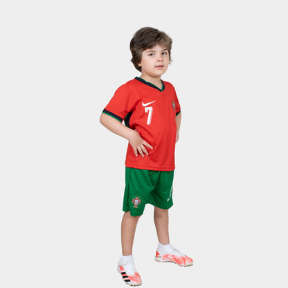 Ronaldo Kids Jersey - Portugal 2025 Home - Red