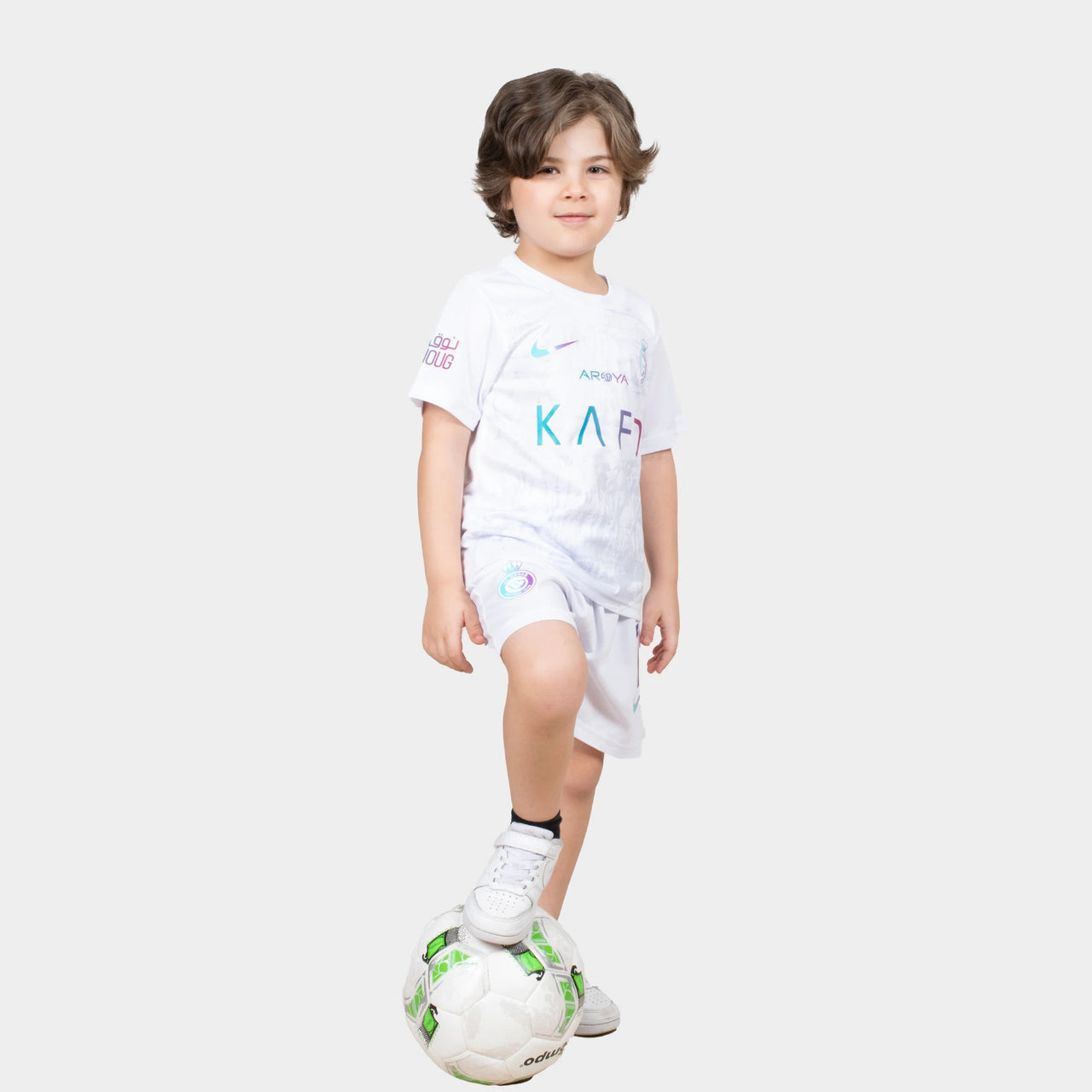 Ronaldo Kids Jersey - Al Nassr 2024 White Away