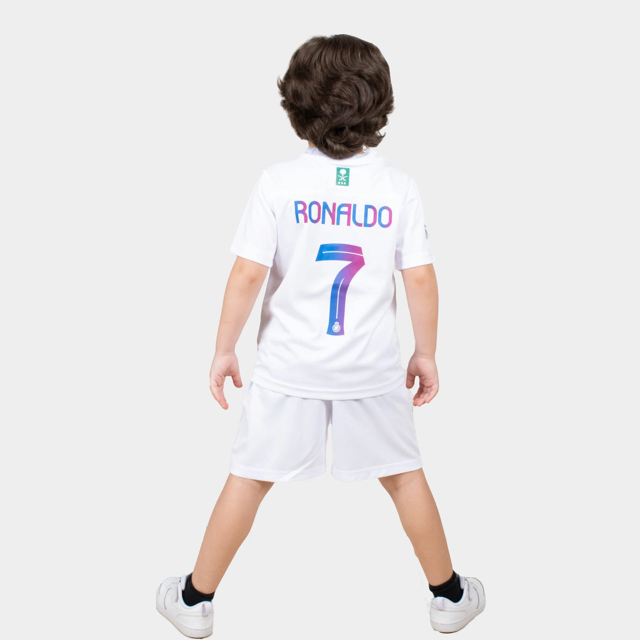 Ronaldo Kids Jersey - Al Nassr 2024 White Away