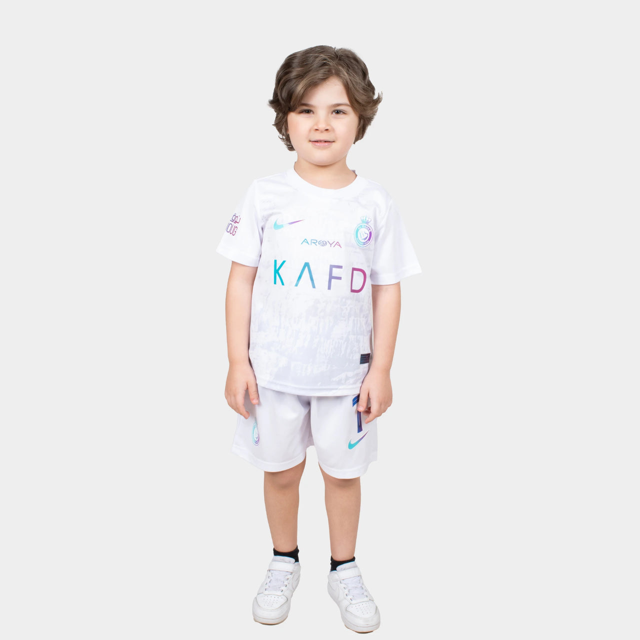 Ronaldo Kids Jersey - Al Nassr 2024 White Away