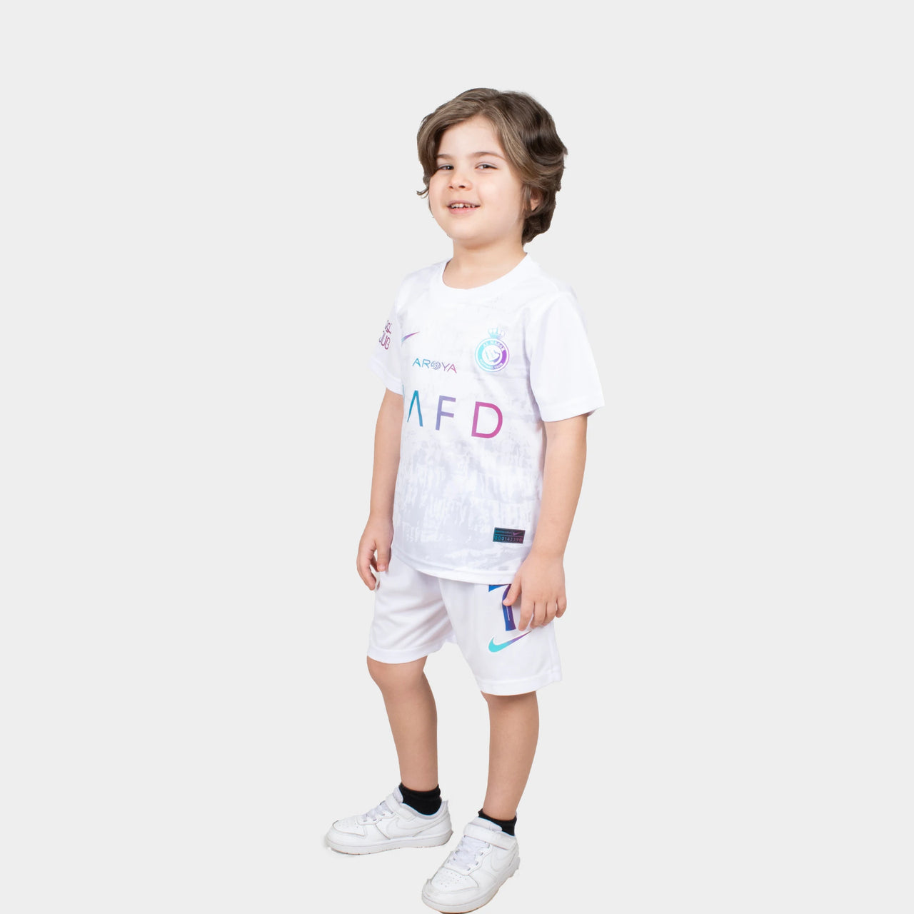 Ronaldo Kids Jersey - Al Nassr 2024 White Away