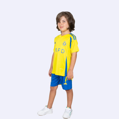 Ronaldo Kids Jersey - Al Nassr 2025 Yellow Home