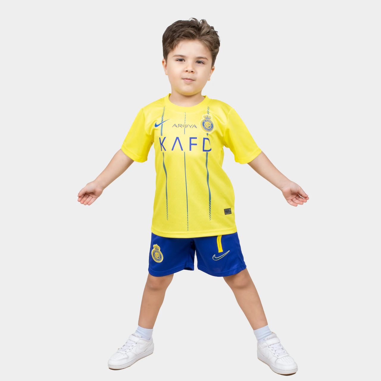 Ronaldo Kids Jersey - Al Nassr 2024 Yellow Home