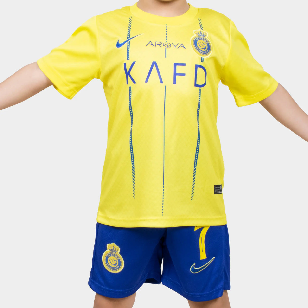 Ronaldo Kids Jersey - Al Nassr 2024 Yellow Home