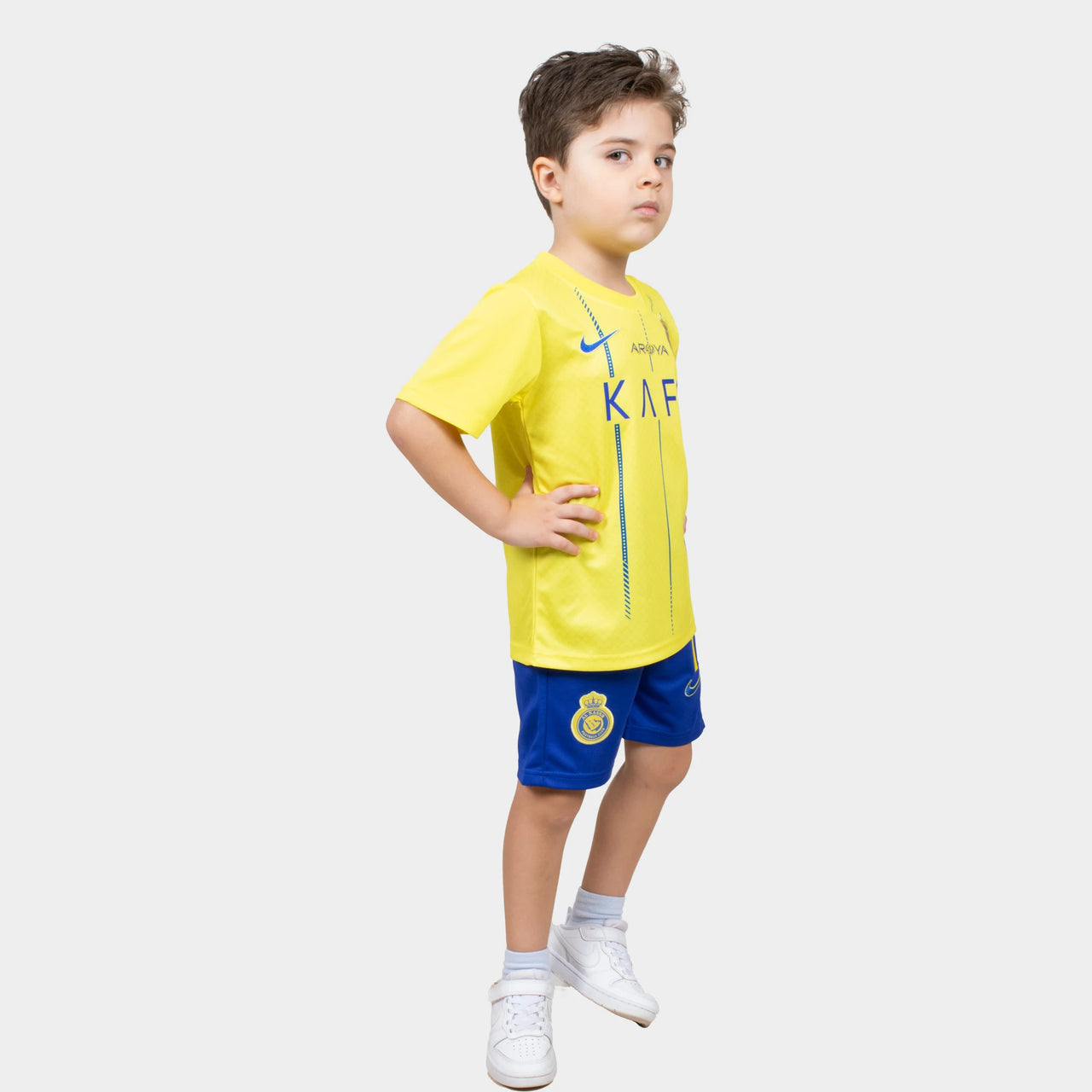 Ronaldo Kids Jersey - Al Nassr 2024 Yellow Home