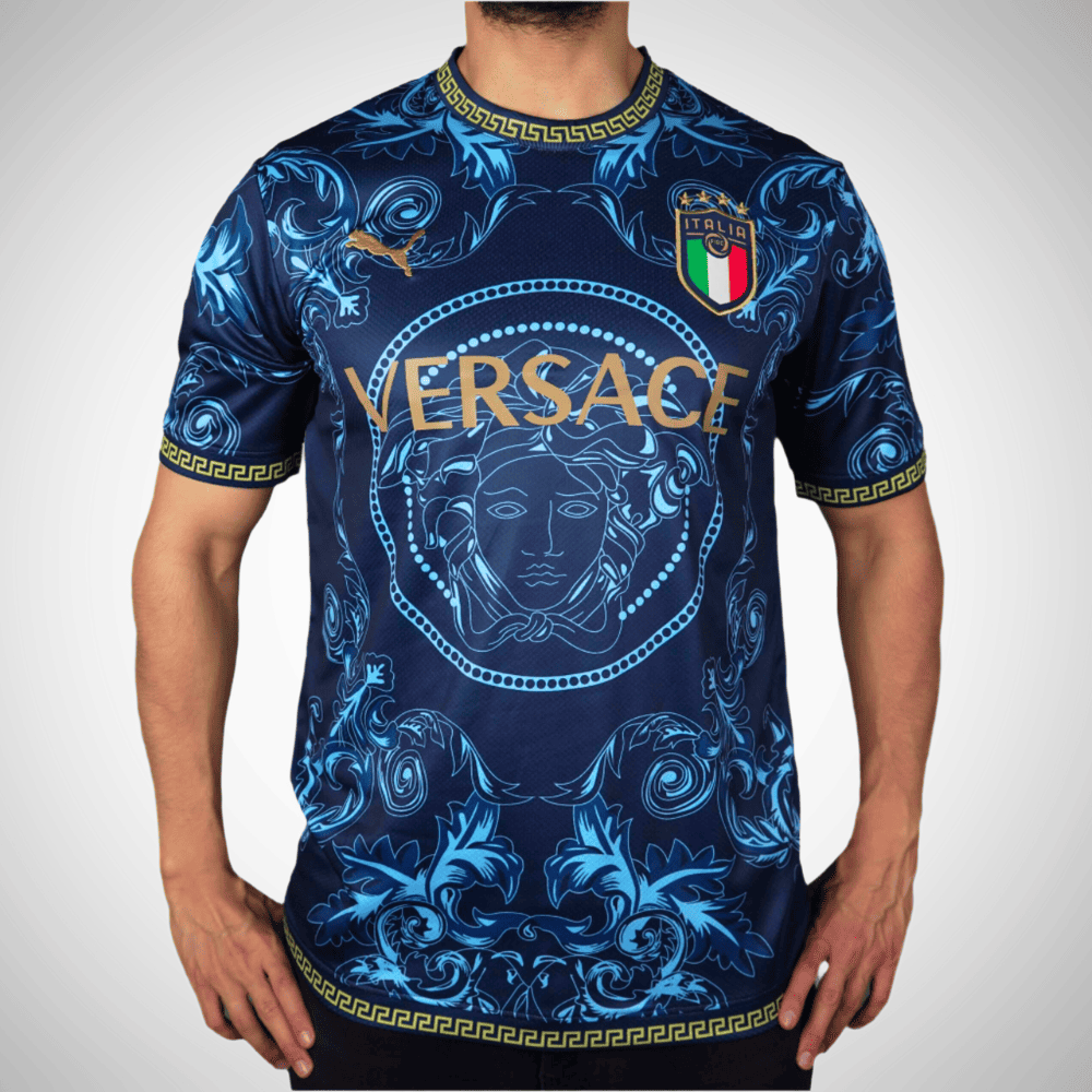 Italy Versace Jersey - Blue Aqua Edition