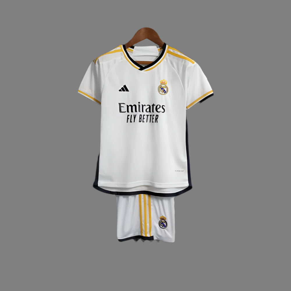 real madrid home kids football jersey 2023 24