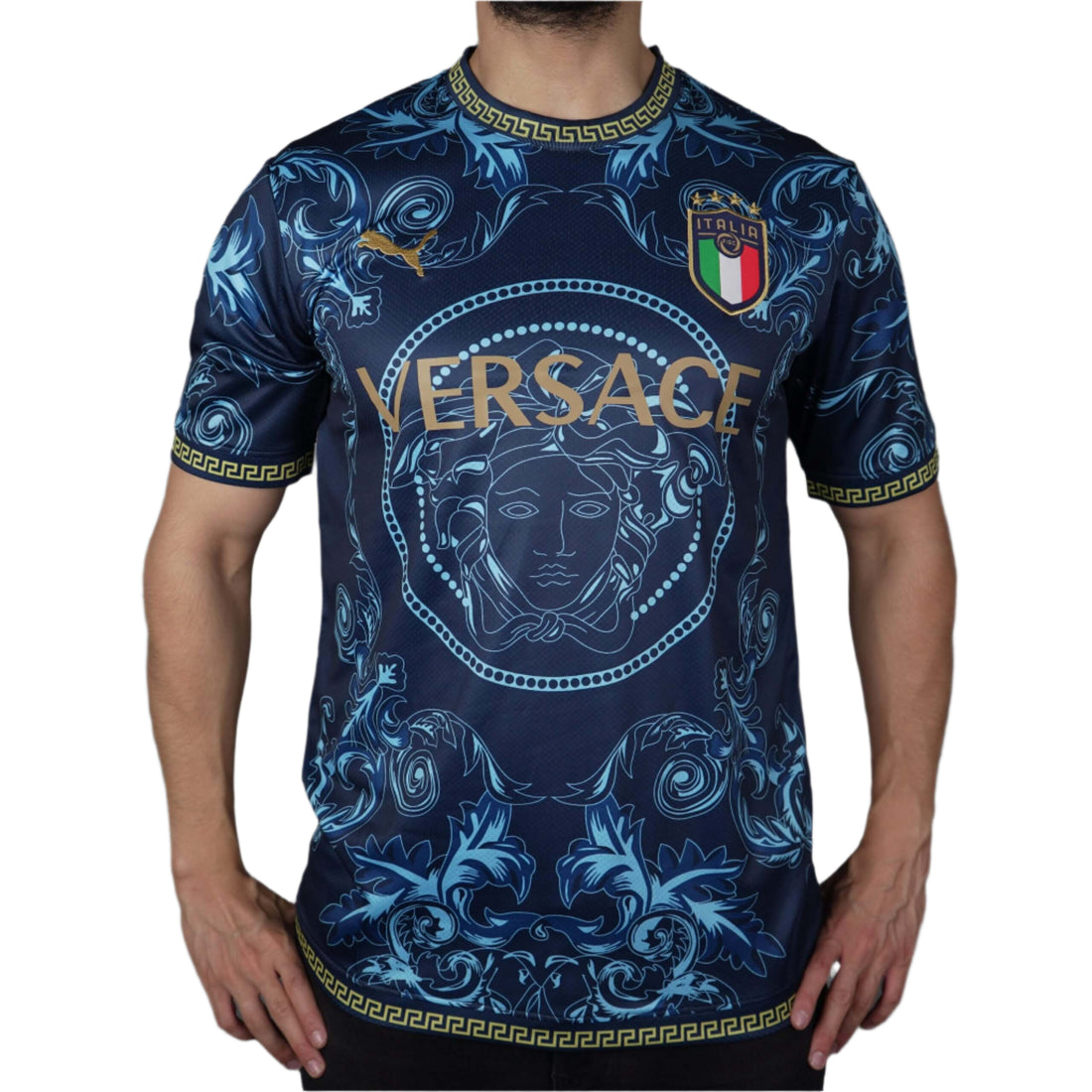 Italy Versace Jersey - Blue Aqua Edition