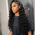 Side C Part Wand Curls Human Hair Wig - HD Lace Wigs